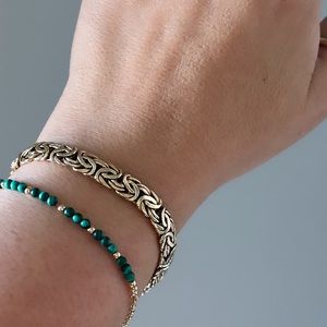 14k Gold Byzantine Bracelet